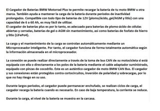 CARGADOR MANTENEDOR BMW MOTORRAD