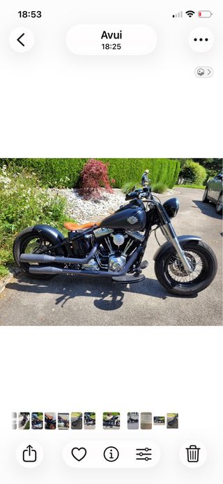 Harley-Davidson Slim Softail Negra