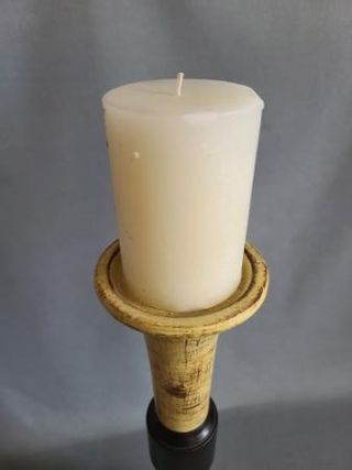 Candelabro Mango Madera Maciza