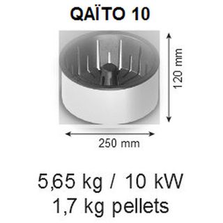 Quemador de pellets para chimenea Qaïto 10