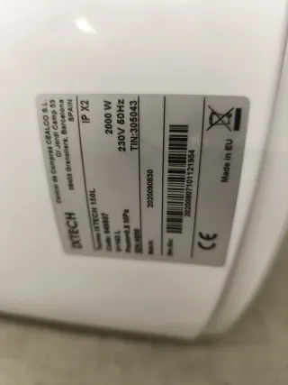 Termo eléctrico IXTECH 150L