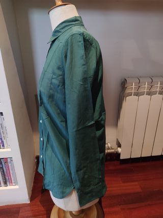 Camisa verde oscuro elegante GAP t. S con SEDA