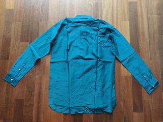 Camisa verde oscuro elegante GAP t. S con SEDA