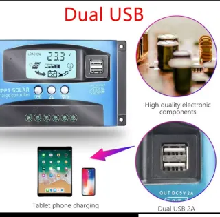 Controlador Carga Solar MPPT 100A