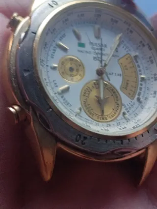 Pulsar Seiko Racing Chronograph Oro/Plata