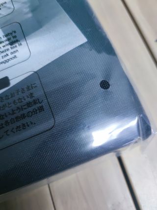 SONGMICS Puff Almacenaje 38 cm, Baúl de Almacenaje, Taburete Reposapiés, Negro LSF27B01