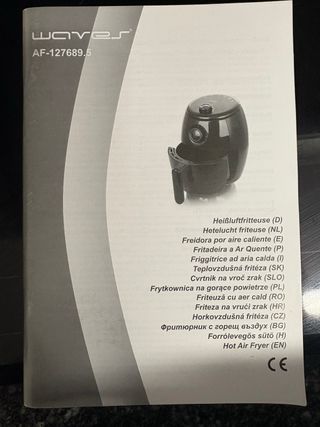 Freidora de aire negra