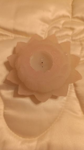 Vela decorativa flor rosa