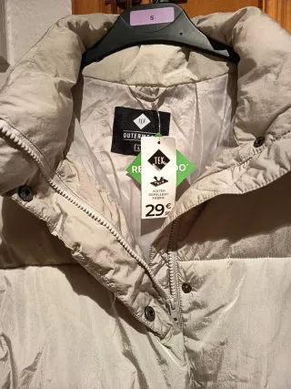 Chaqueta anorak señora beige