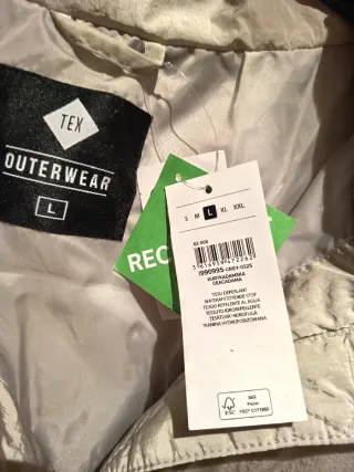 Chaqueta anorak señora beige