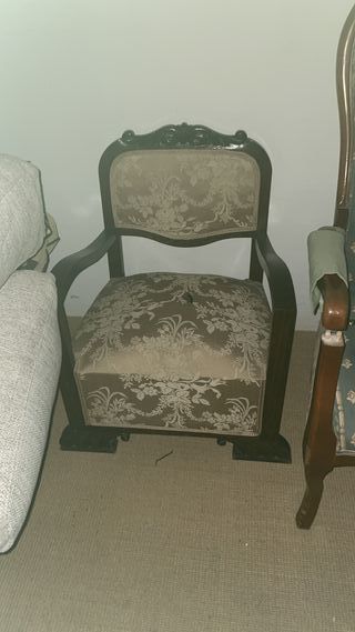 Descalzadora de madera y tela