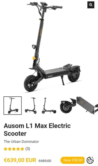 Patinete Eléctrico Ausom L1 Max