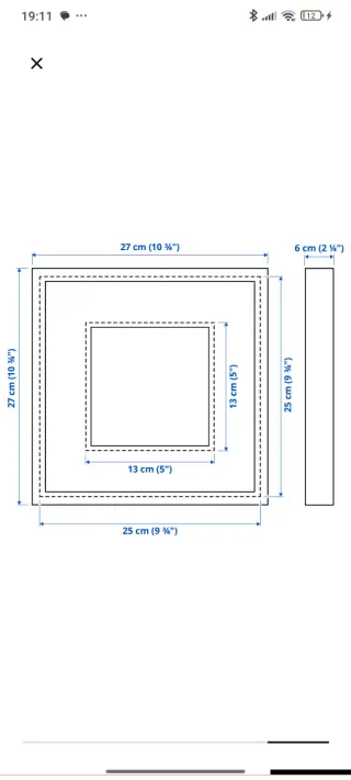 Marcos blancos Ikea (2 unidades)