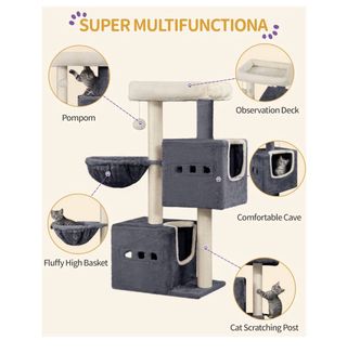 Arbol para gatos. Marca Hzuaneri. MS10018SGV1.