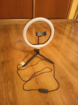 Aro de luz para fotografía y vídeo