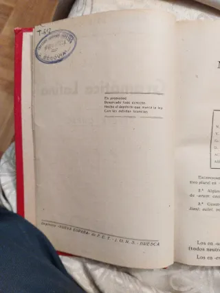 Gramática Latina. Basilio Lain García Tercer Curso