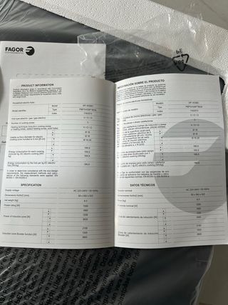 Placa inducción FAGOR 3IF-305BC - NUEVA precintada