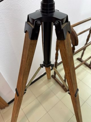 Lámpara Industrial Negra y Dorada