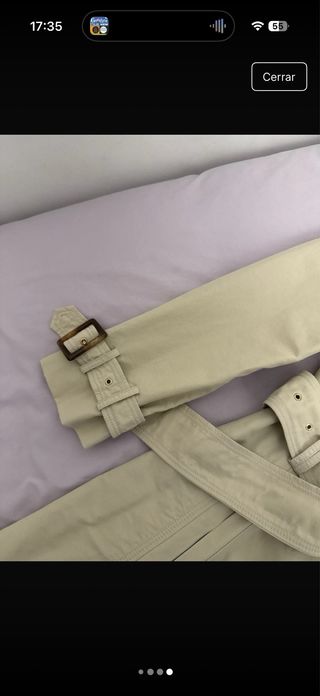 Gabardina Zara Basic Beige Como nueva