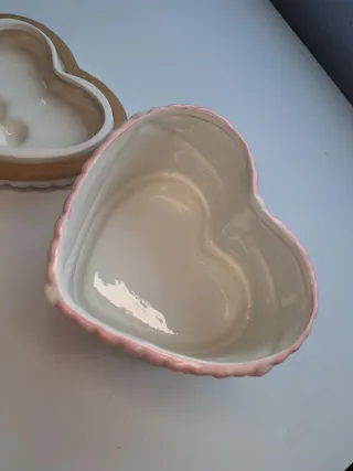 Caja Corazón Cerezas Cerámica