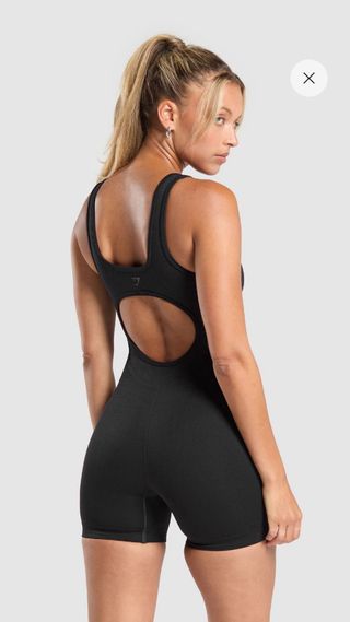 Body Mono short Gymshark Negro