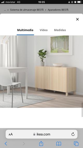 Aparador BESTÅ Ikea Madera Natural
