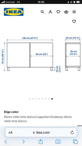 Aparador BESTÅ Ikea Madera Natural