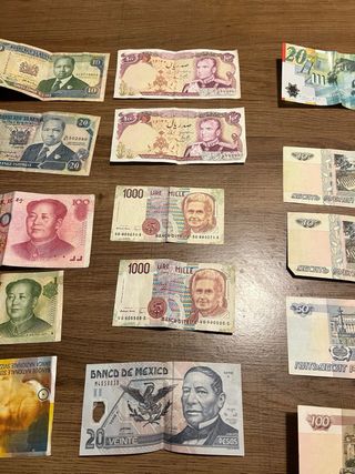 Lotto di banconote straniere