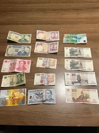 Lotto di banconote straniere