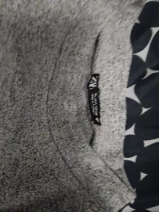 Blusa Zara Gris Perla Manga Larga