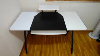 Mesa escritorio ordenador metal y madera