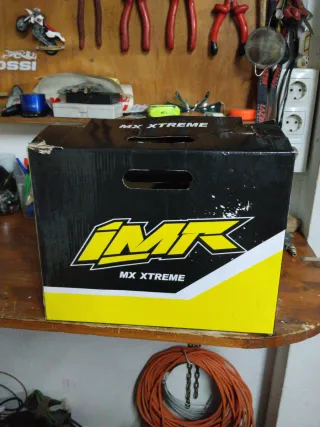 Casco Moto Infantil Rojo y Blanco