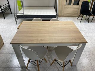 Mesa Comedor Extensible + 4 Sillas Nueva