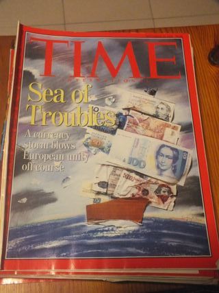 REVISTA TIME. LOTE DE 13 EJEMPLARES, 3 MESES. 1992