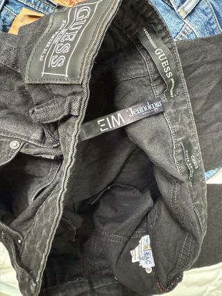 Pantalones Guess Negros Talla L, XL, W36