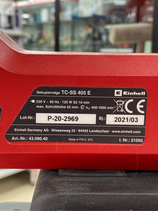 SIERRA DE MAQUETERIA: EINHELL "TC-SS 405 E"