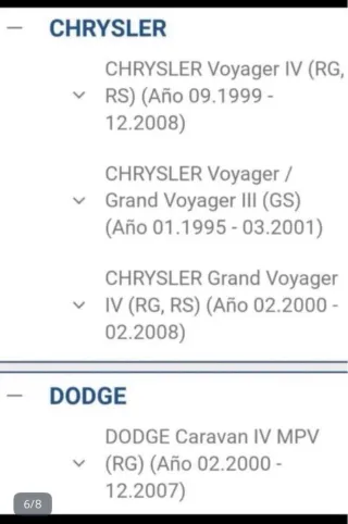 2 Discos Freno MOPAR Voyager Fiat Dodge Freemont