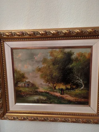 Cuadro al óleo paisaje