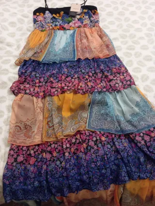 Vestido largo Twinset Milano multicolor