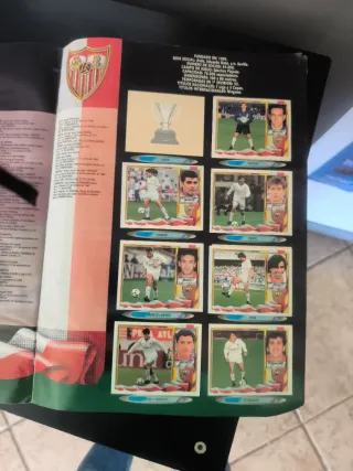 Álbum cromos Liga Fútbol 95-96