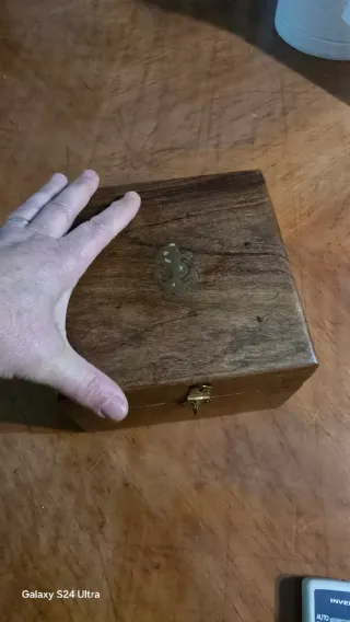 Bussola nautica C. Plath Hamburg in scatola di legno