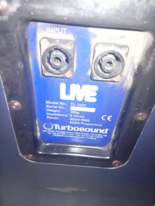 Altavoz turbosiund live modelo tl1501