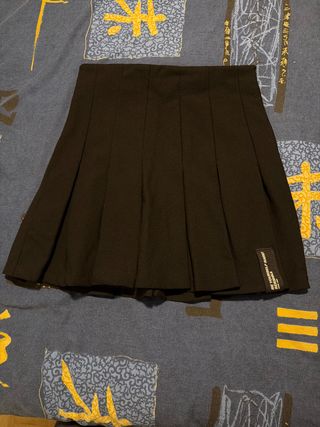 Falda de tablas negra Talla XS