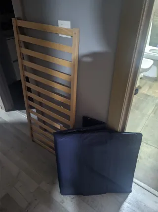 Parque Cuna Bebé con colchon, almohada y cubrecama