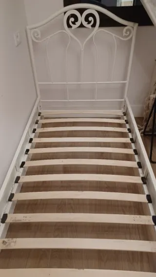 Estructura Cama Metal con Cabecero