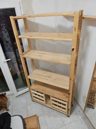 Estantería IVAR madera natural