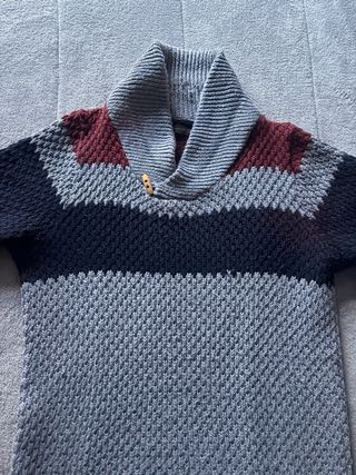 Jersey de punto con cuello shawl