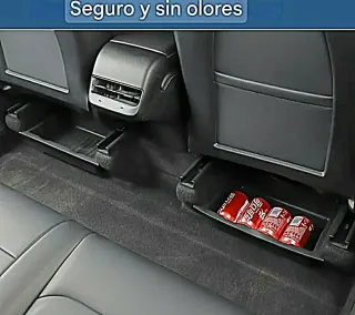Caja organizadora debajo asiento del coche