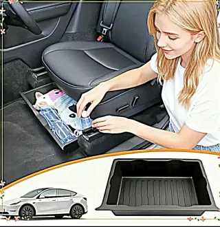 Caja organizadora debajo asiento del coche