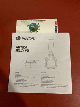 Auriculares  NGS Artica Jelly Black V2